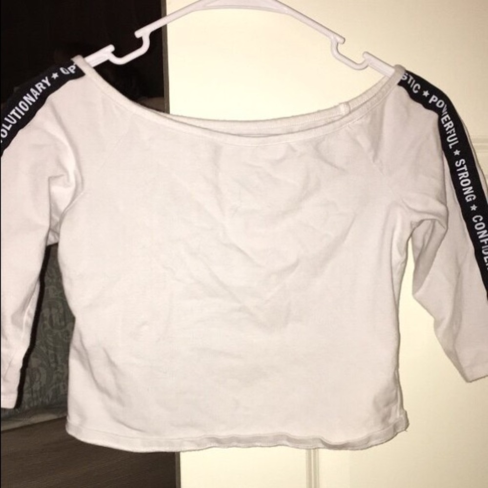 White crop top